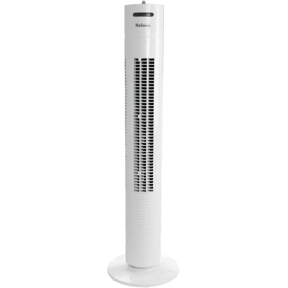 Holmes 31-In. 3 Speed White Oscillating Tower Fan - Front