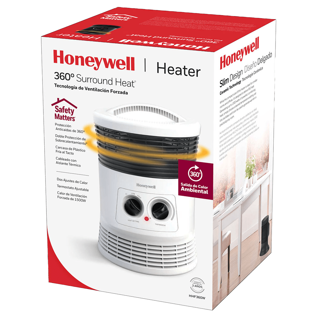 Honeywell 360 degrees Surround Heat Space Heater White - Box