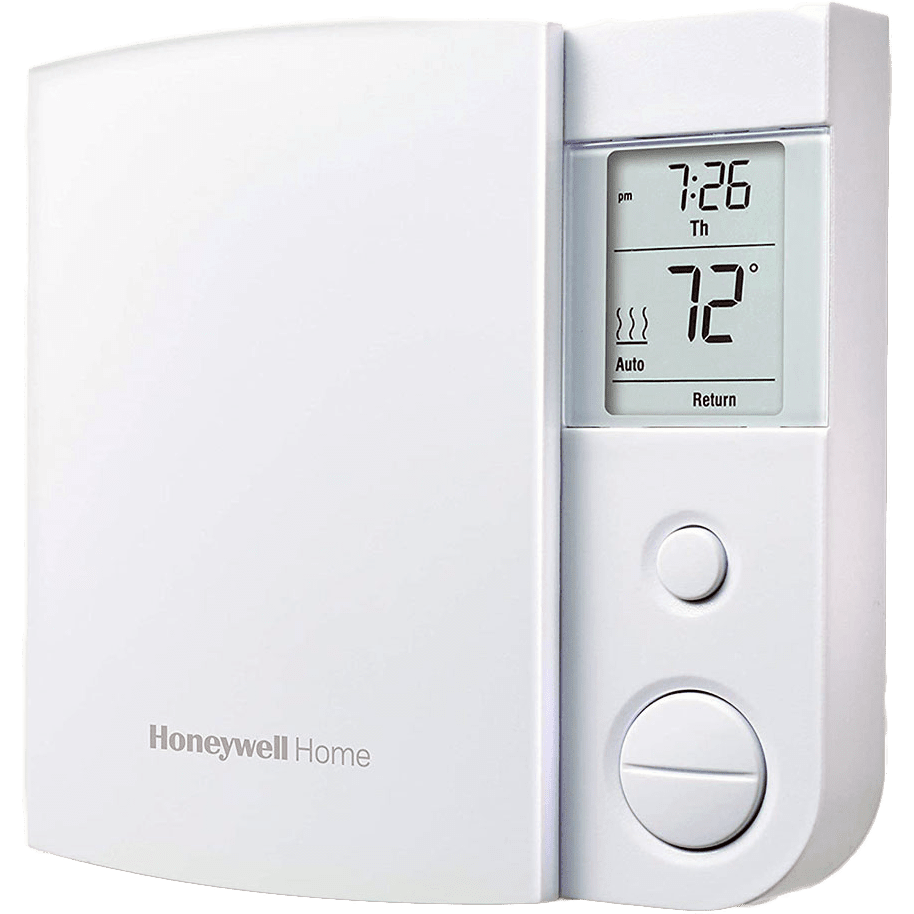Honeywell 5-2 Day Programmable TRIAC Line Volt Thermostat - Angle
