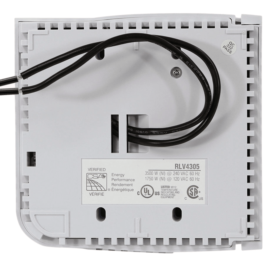 Honeywell 5-2 Day Programmable TRIAC Line Volt Thermostat - Back