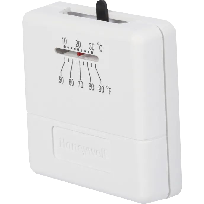 Honeywell CT33A1009 Heat-Only Millivolt Economy Thermostat - Left Angle