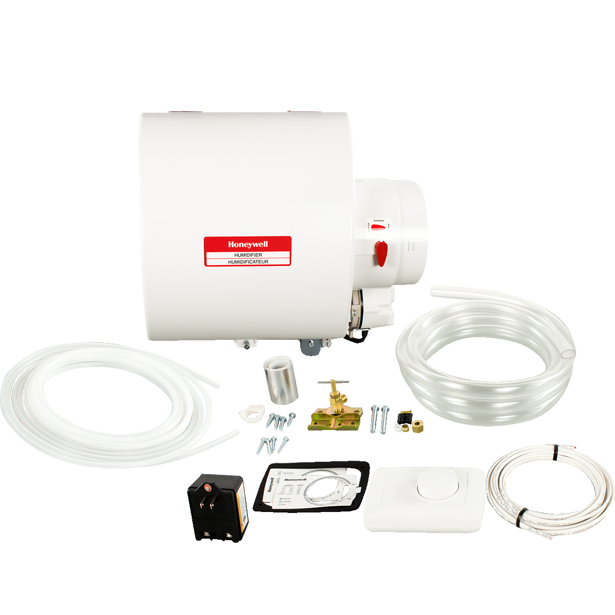 Honeywell HE240 Whole House Bypass Humidifier - all included accessories