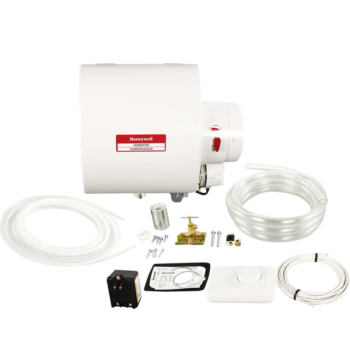 Honeywell HE240 Whole House Bypass Humidifier - all included accessories
