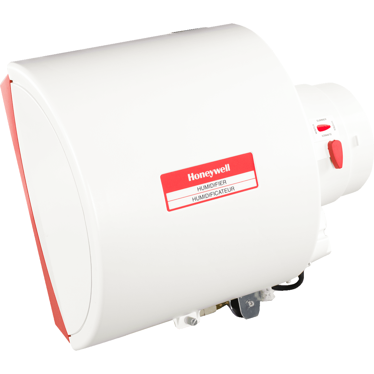 Honeywell HE240 Whole House Bypass Humidifier - angle