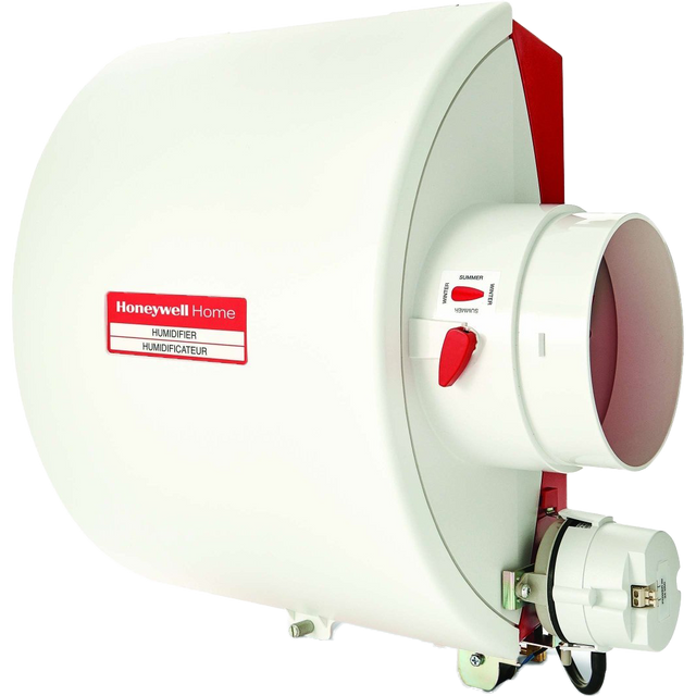 Honeywell HE280D Whole House Bypass Flow-Through Humidifier - Angle