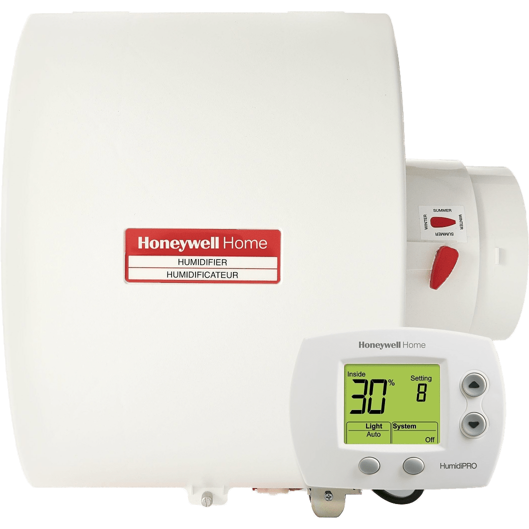 Honeywell HE280D Whole House Bypass Flow-Through Humidifier - with Humidistat