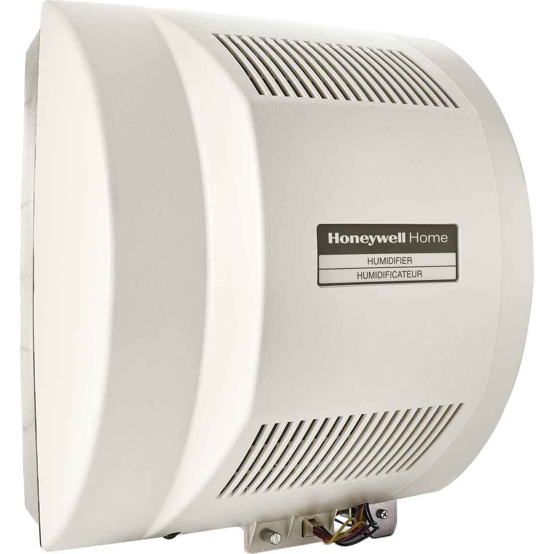 Honeywell HE360D Whole House Powered Flow-Through Humidifier - Angle