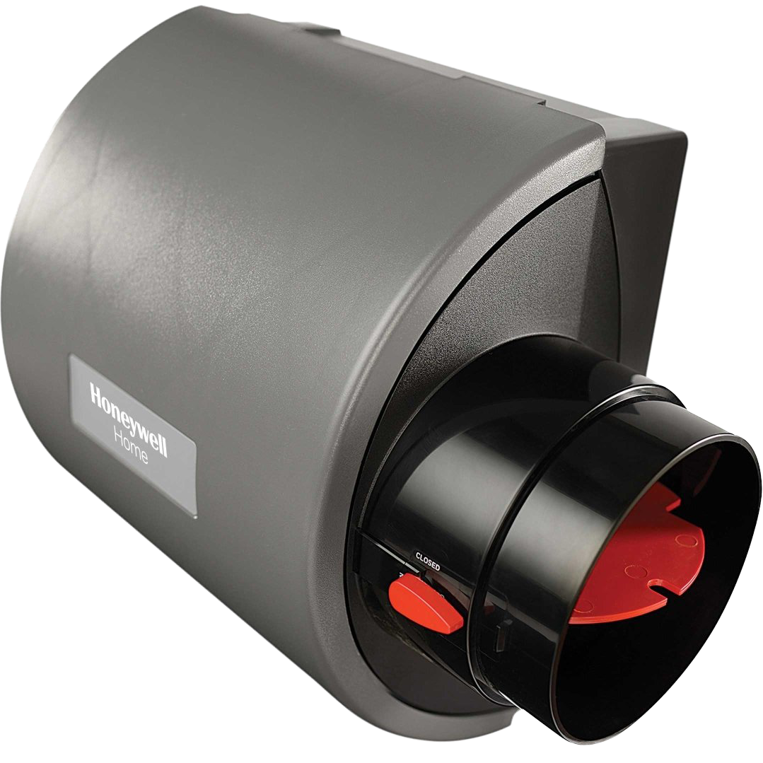 Honeywell Home HE205A1000/U Whole House Large Bypass Humidifier 17 GPD - Left Angle