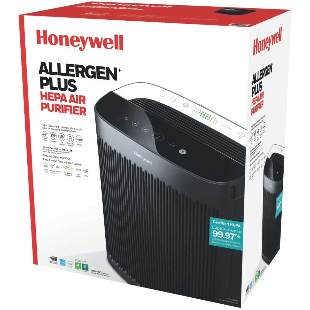 Honeywell HPA5300B Allergen+ True HEPA Air Purifier - Box 1