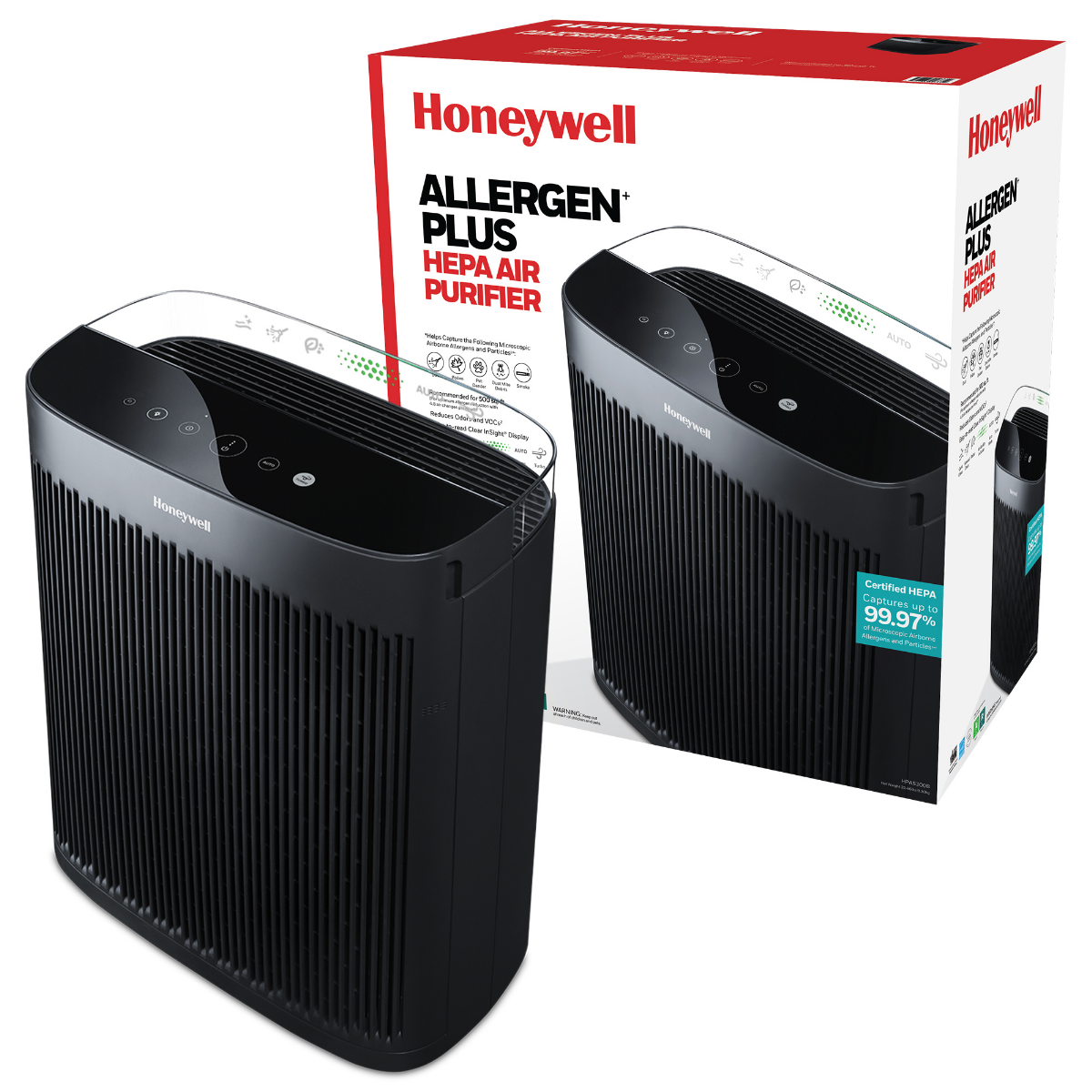 Honeywell HPA5300B Allergen+ True HEPA Air Purifier - Box