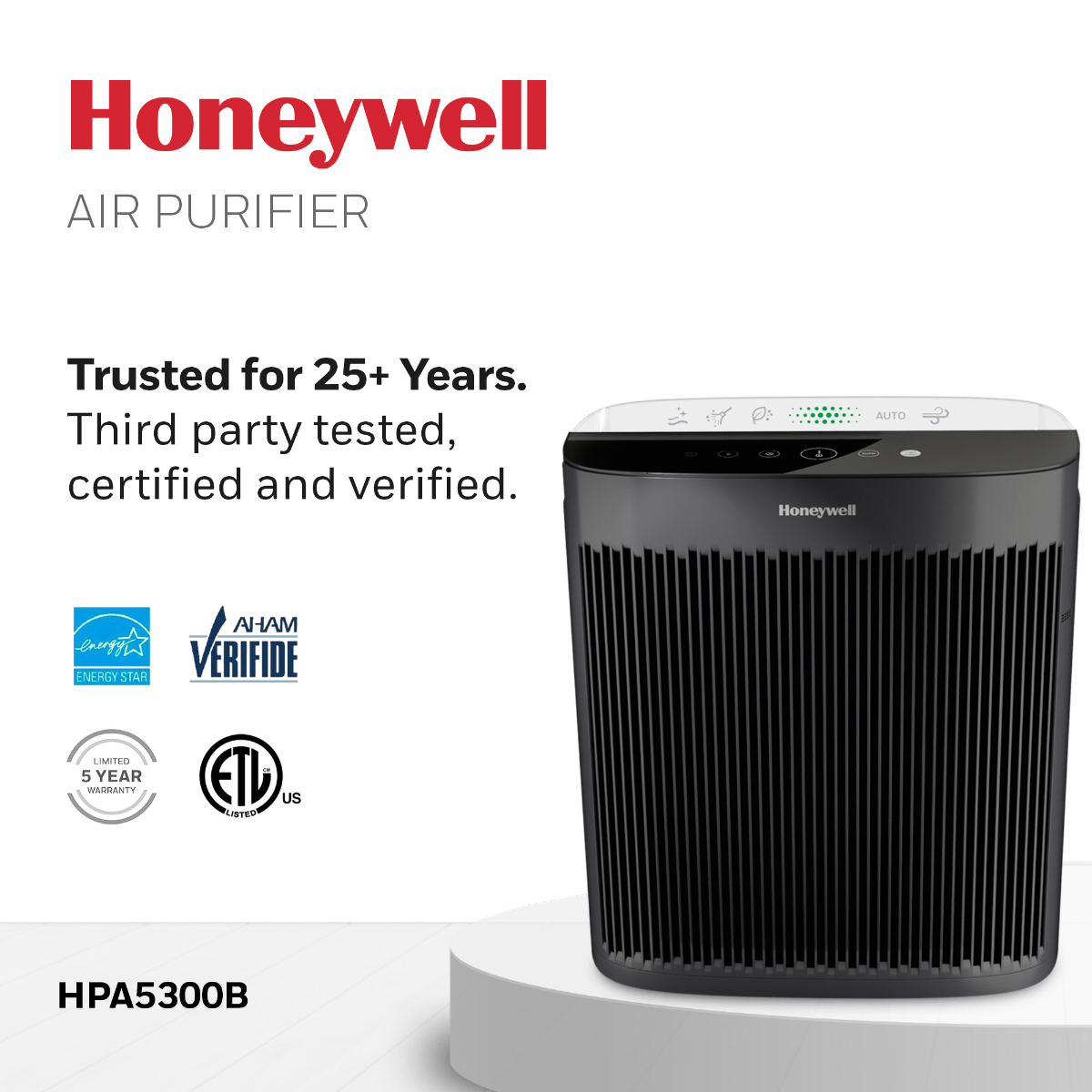 Honeywell HPA5300B Allergen+ True HEPA Air Purifier - Infographic 7