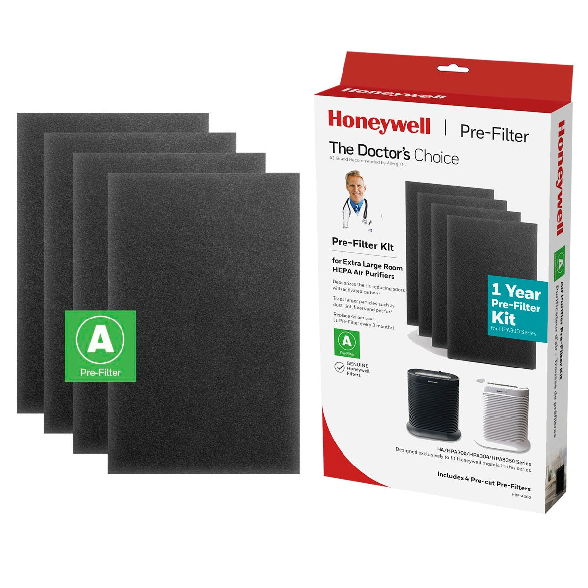 Honeywell Carbon Pre-filter A 4-Pack (HRF-A300) - Graphic