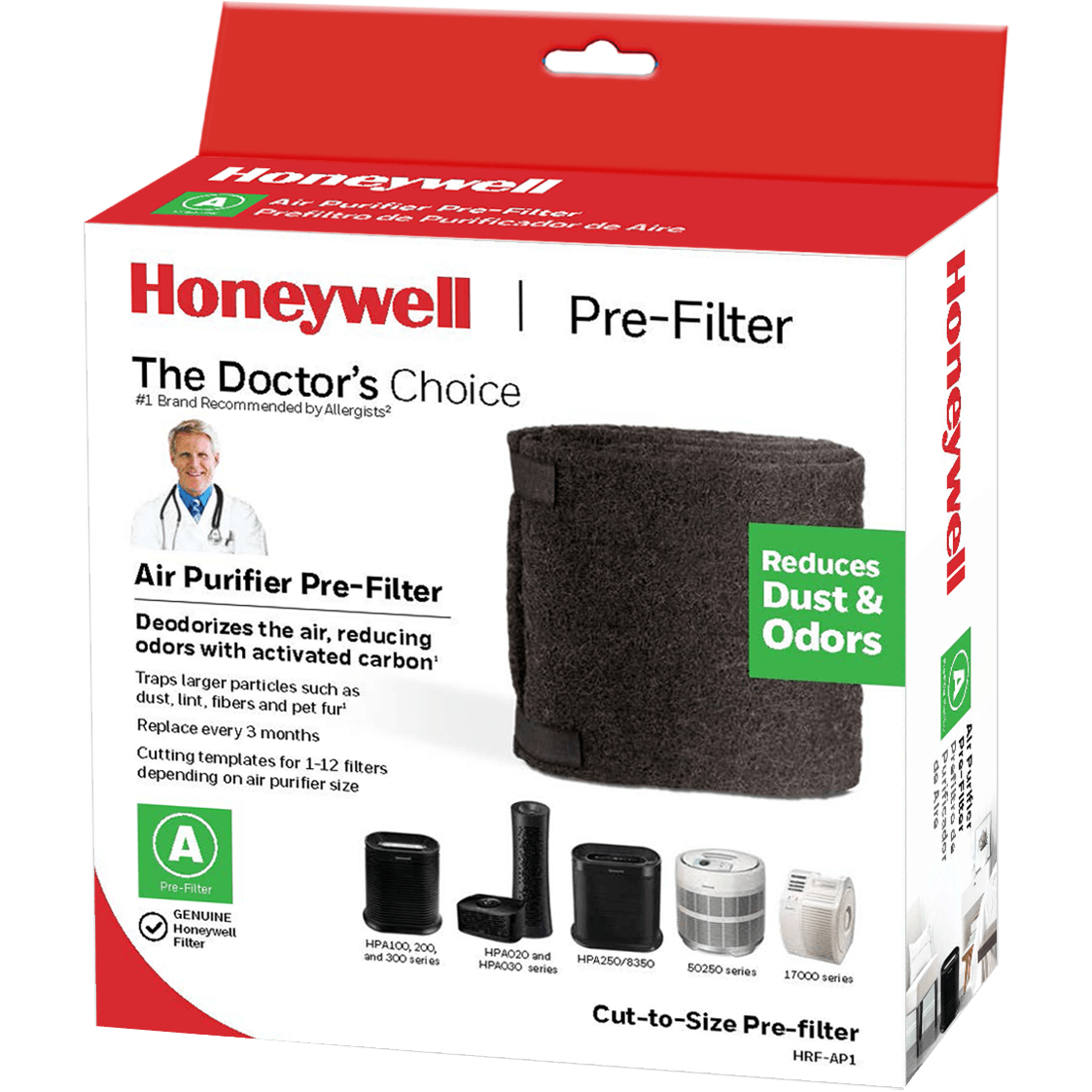 Honeywell Odor Reducing Pre-filter A (HRF-AP1V1) - Filter Box