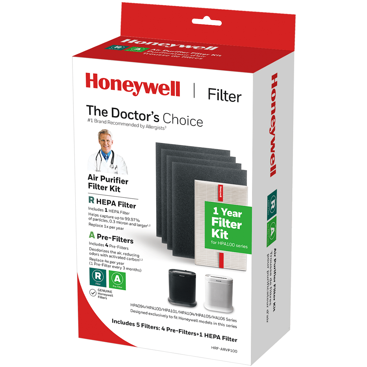 Honeywell HEPA + Carbon Filter Kit for HPA100/5100 Series - Box