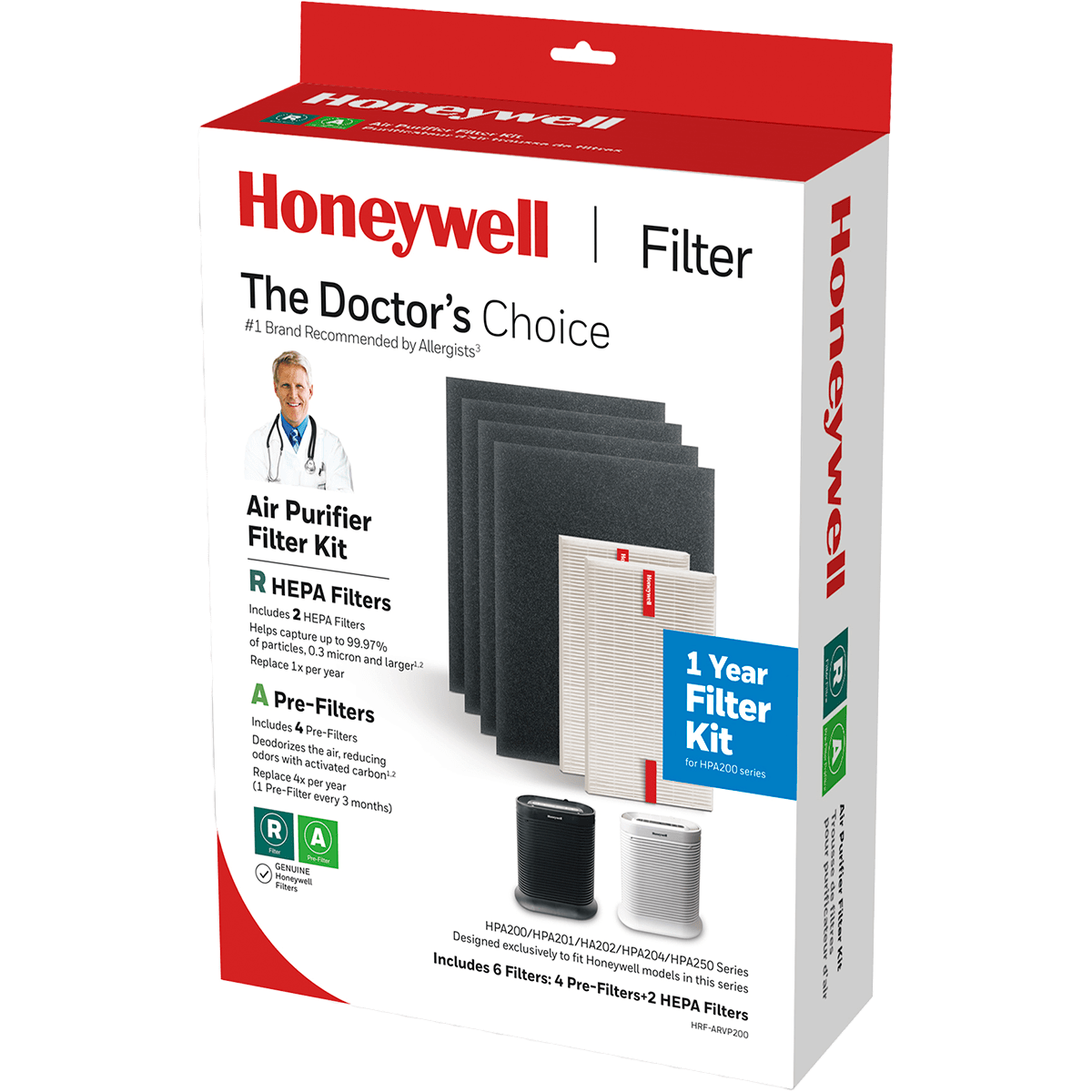 Honeywell HEPA + Carbon Filter Kit for HPA200/5200 Series - Box