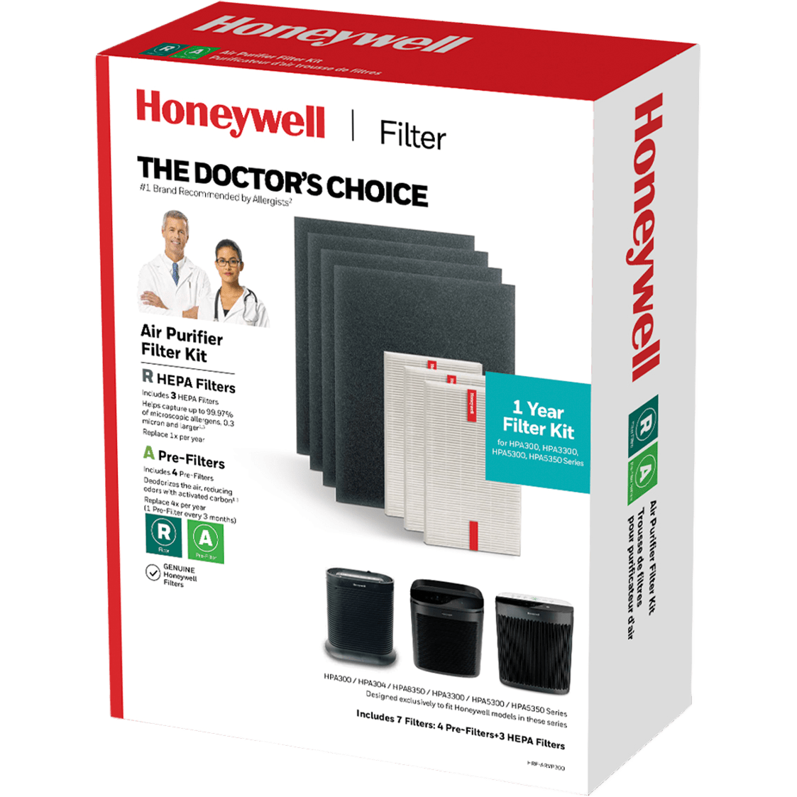 Honeywell HEPA + Carbon Filter Kit for HPA300/5300/8350 Series - Box