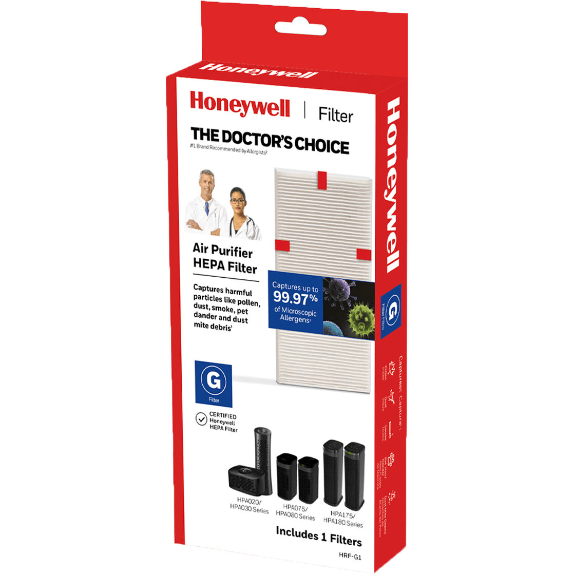 Honeywell True HEPA Replacement Filter G (HRF-G1) - Filter Box