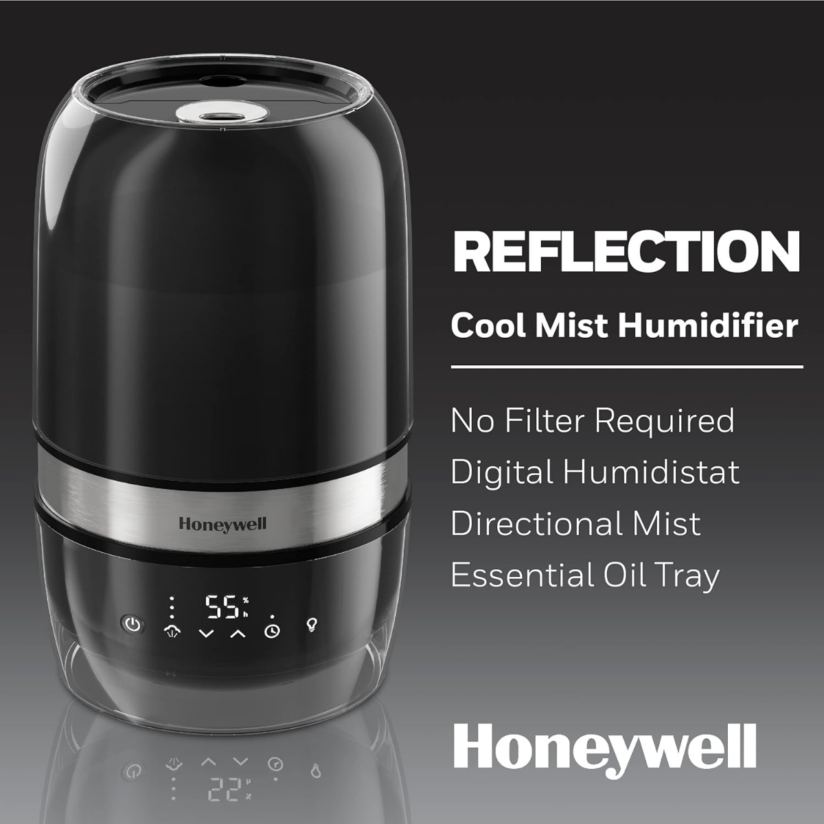 Honeywell Reflection 1.4 Gal. Cool Mist Humidifier - Infographic 7