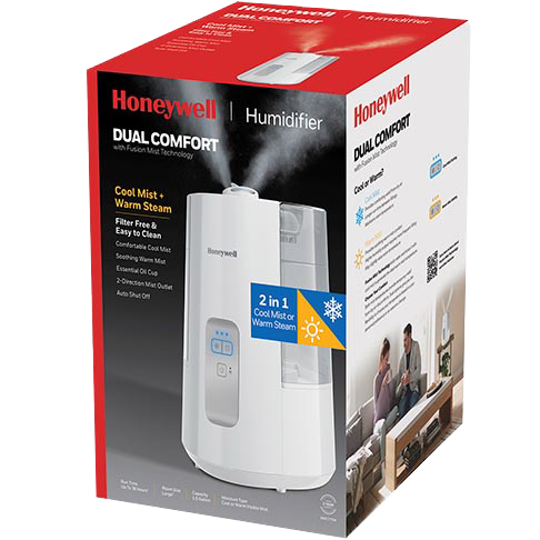 Honeywell Dual Comfort Cool + Warm Mist Humidifier - White - Box