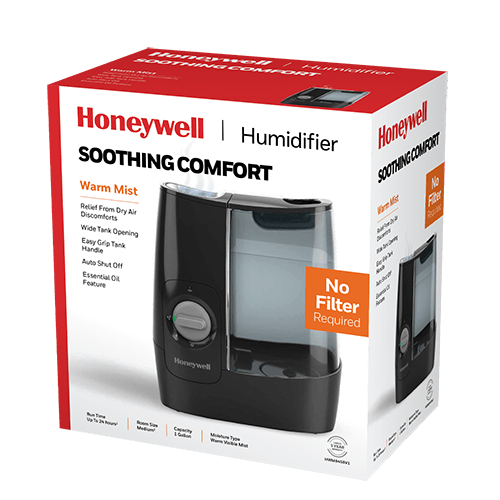 Honeywell HWM845B Warm Mist Humidifier w/ Essential Oil - Box
