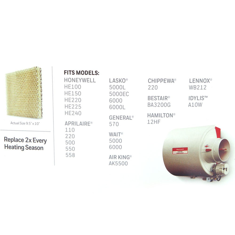 Honeywell Replacement Humidifier Pad HC22P - compatible models