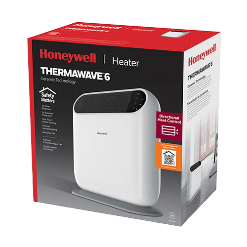 Honeywell ThermaWave 6 Ceramic Space Heater White - Box
