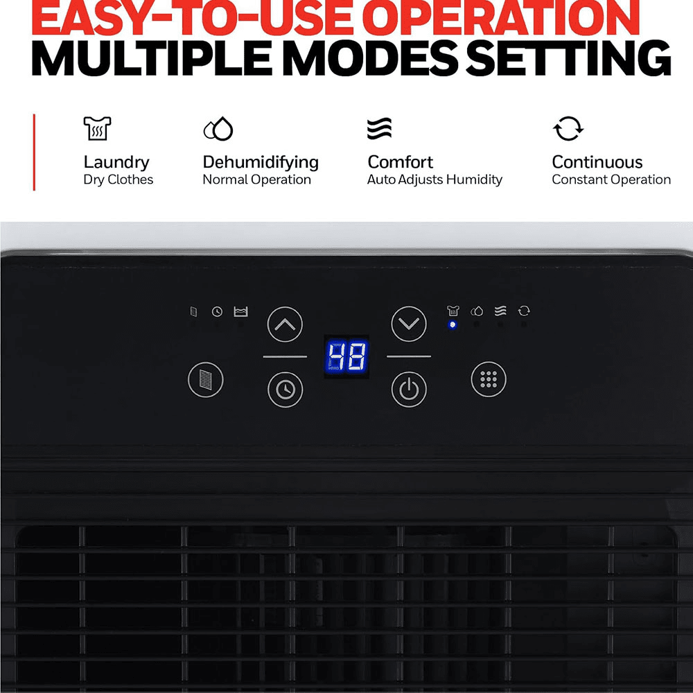 Honeywell TP-Fit Series 32 Pint Portable Dehumidifier - Infographic 3