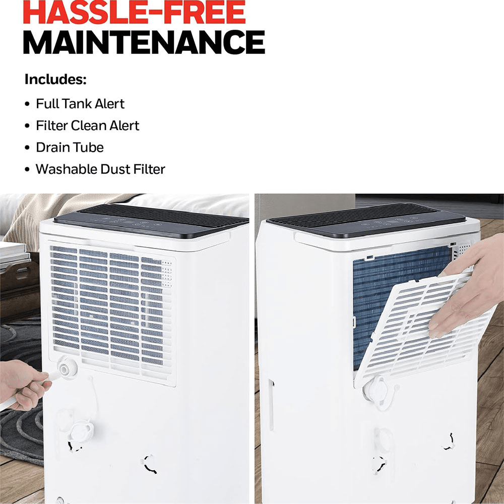Honeywell TP-Fit Series 32 Pint Portable Dehumidifier - Infographic 4