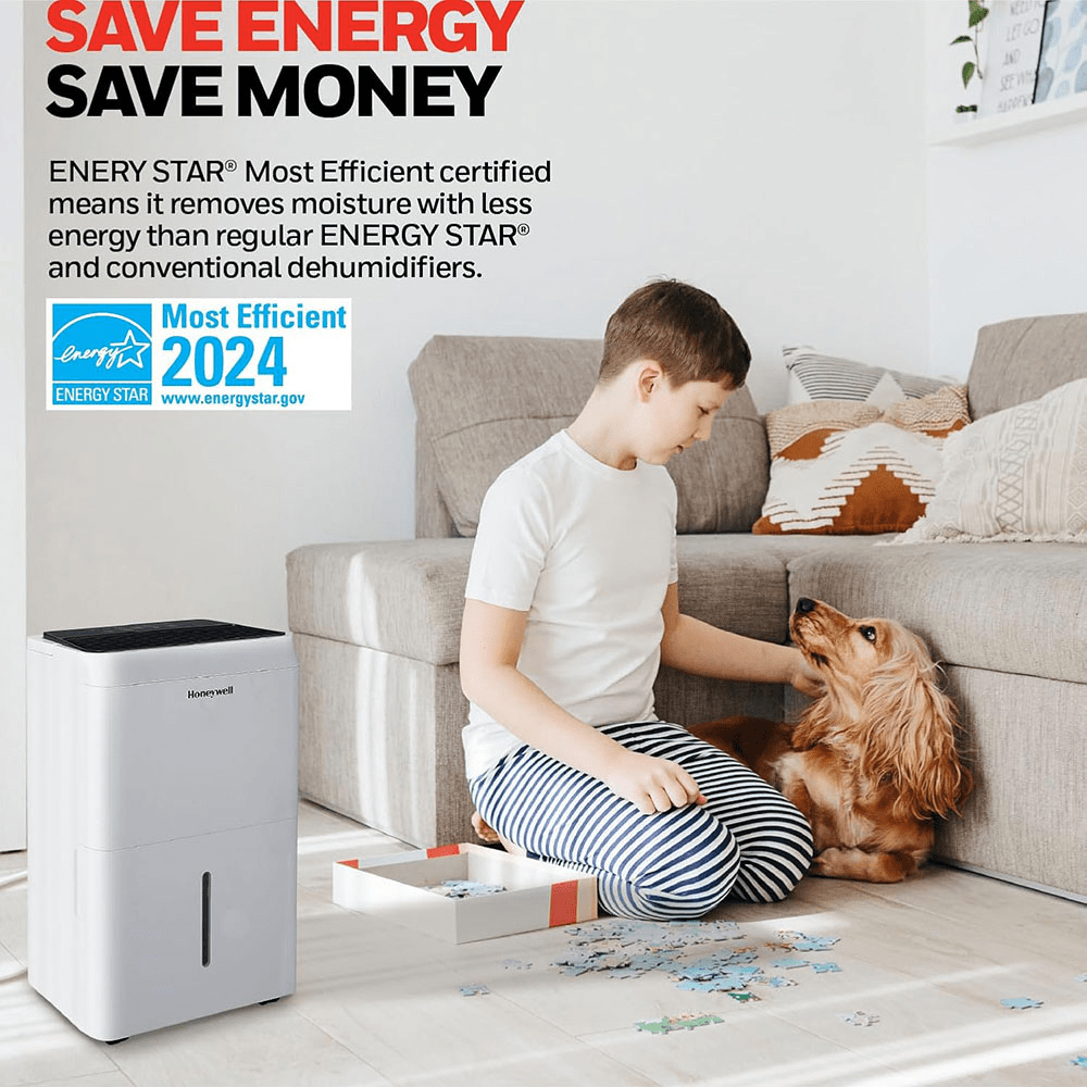 Honeywell TP-Fit Series 32 Pint Portable Dehumidifier - Infographic 6