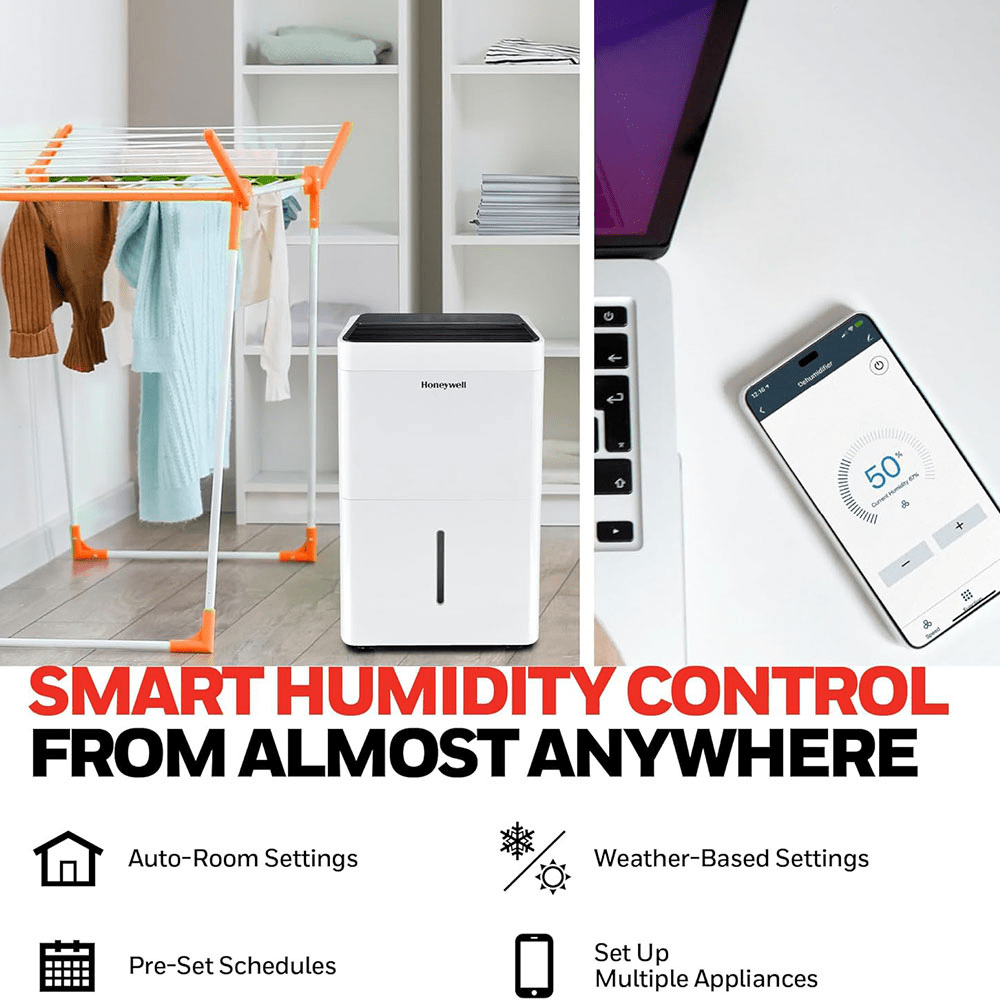Honeywell TP-Fit Series 32 Pint Portable Dehumidifier - Infographic 8