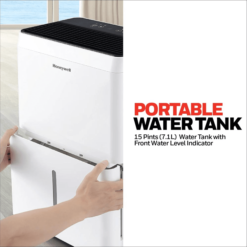 Honeywell TP-Fit Series 50 Pint Portable Dehumidifier - Infographic 1