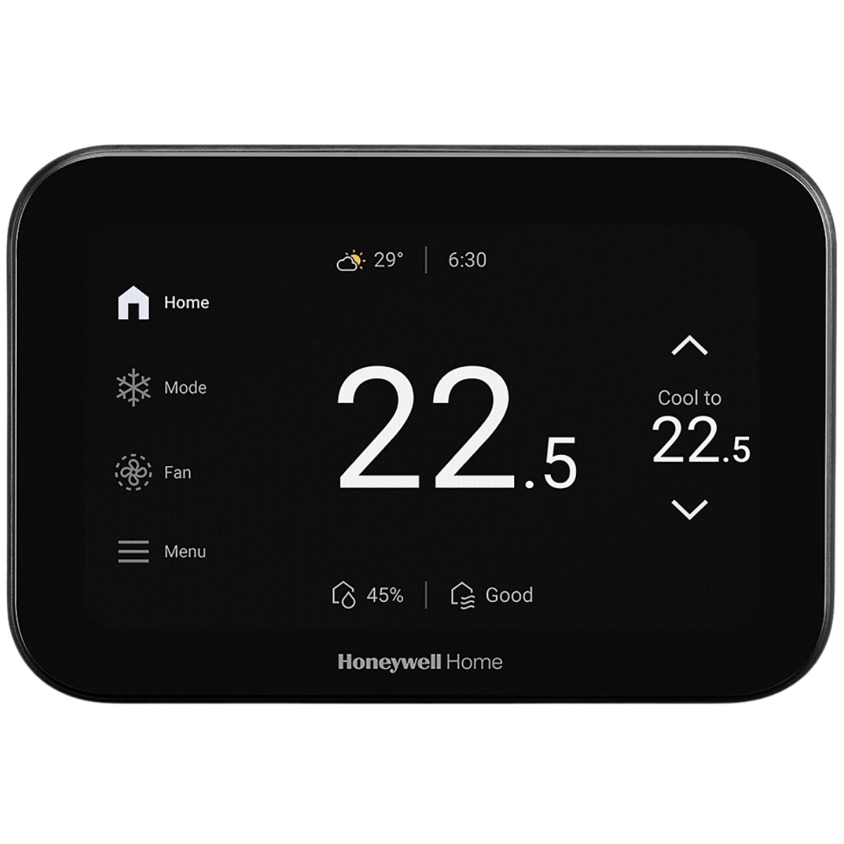 Honeywell Home THX1200 ElitePRO S1200 Smart Thermostat Black - Front