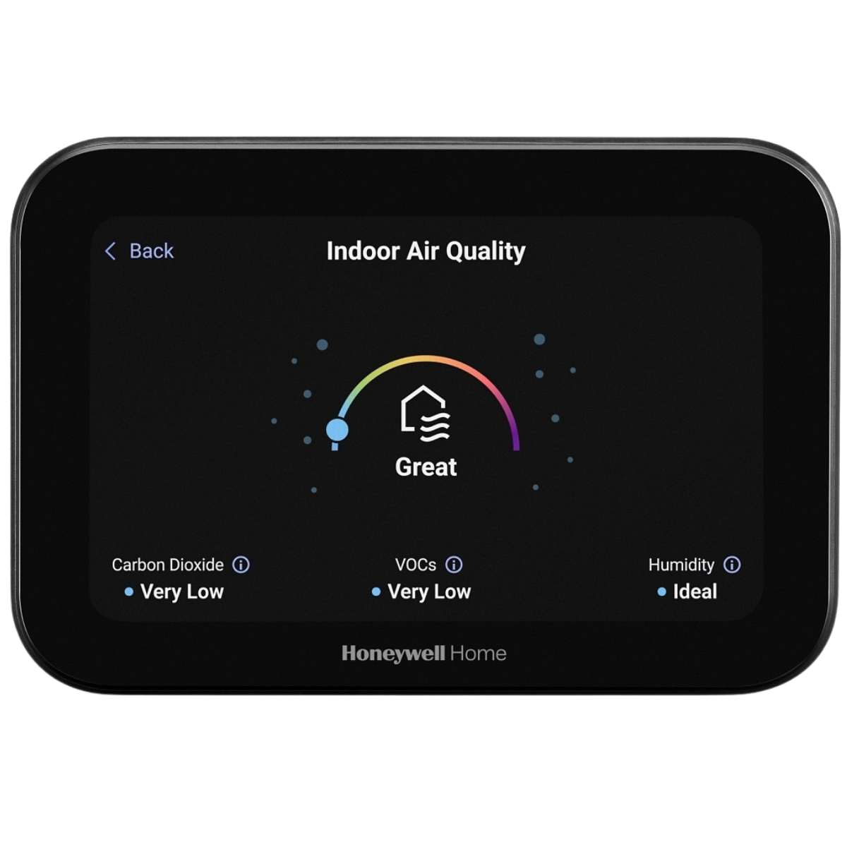 Honeywell Home THX1200 ElitePRO S1200 Smart Thermostat Black - IAQ