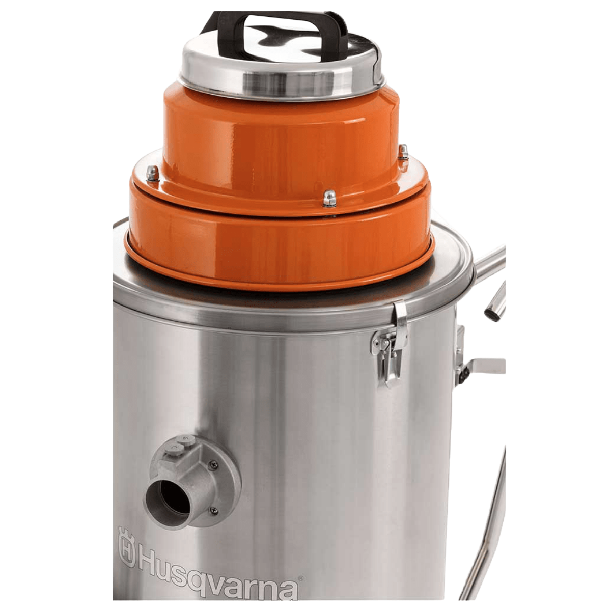 Husqvarna W70 Wet Slurry Industrial Canister Vacuum - Top Close-Up