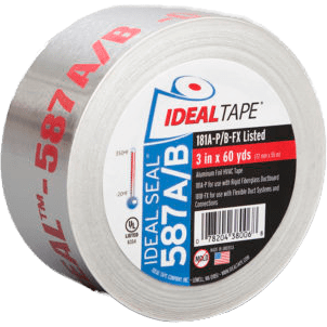 Ideal Tape Ideal Seal 587A/B UL 181A-P/B-FX Listed Foil Tape 2.5-in. x 60 yds - main