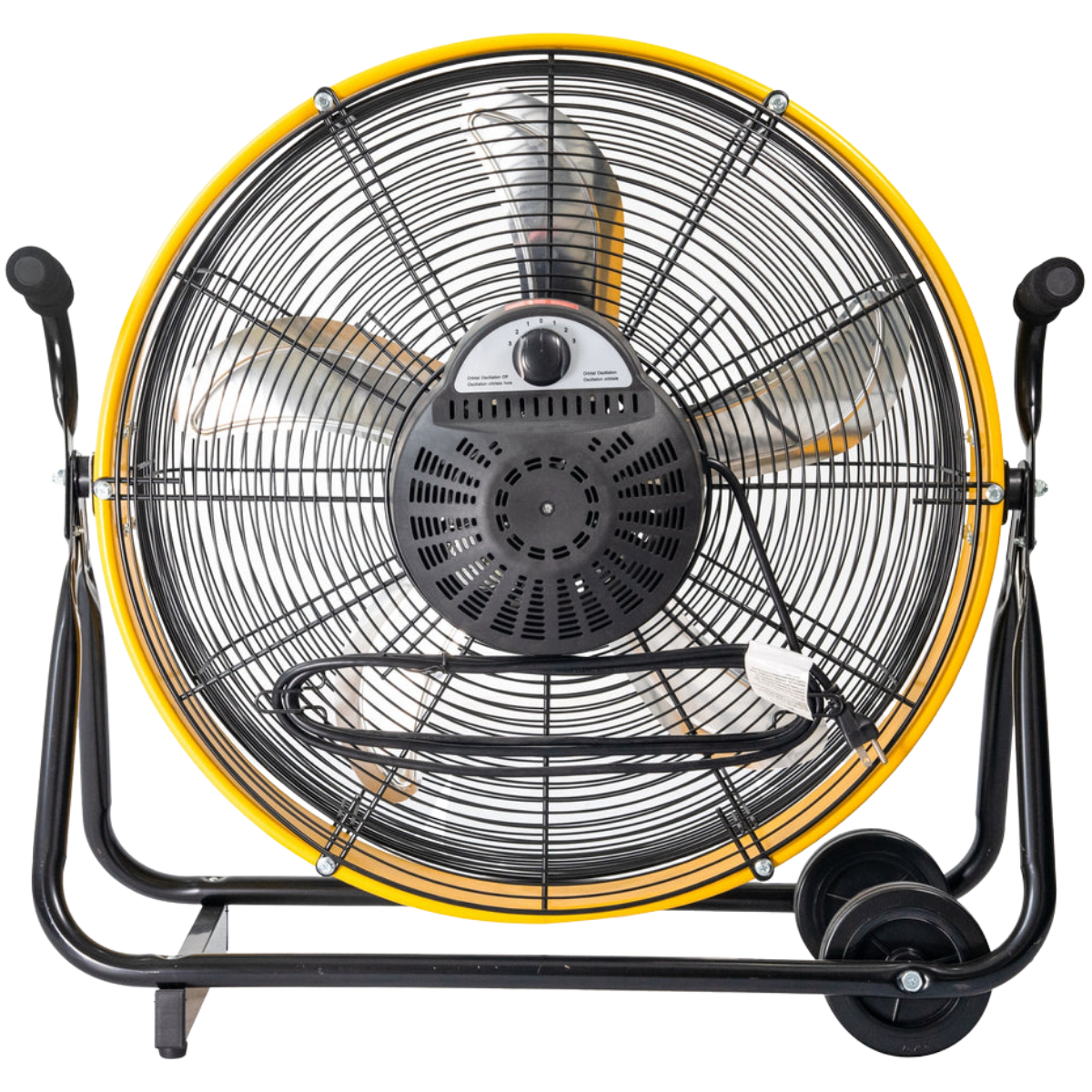 iLiving ILG8MOSC24 24-In 3-Speed Orbital Internal Oscillating High Velocity Barrel Floor Fan - Angle 2