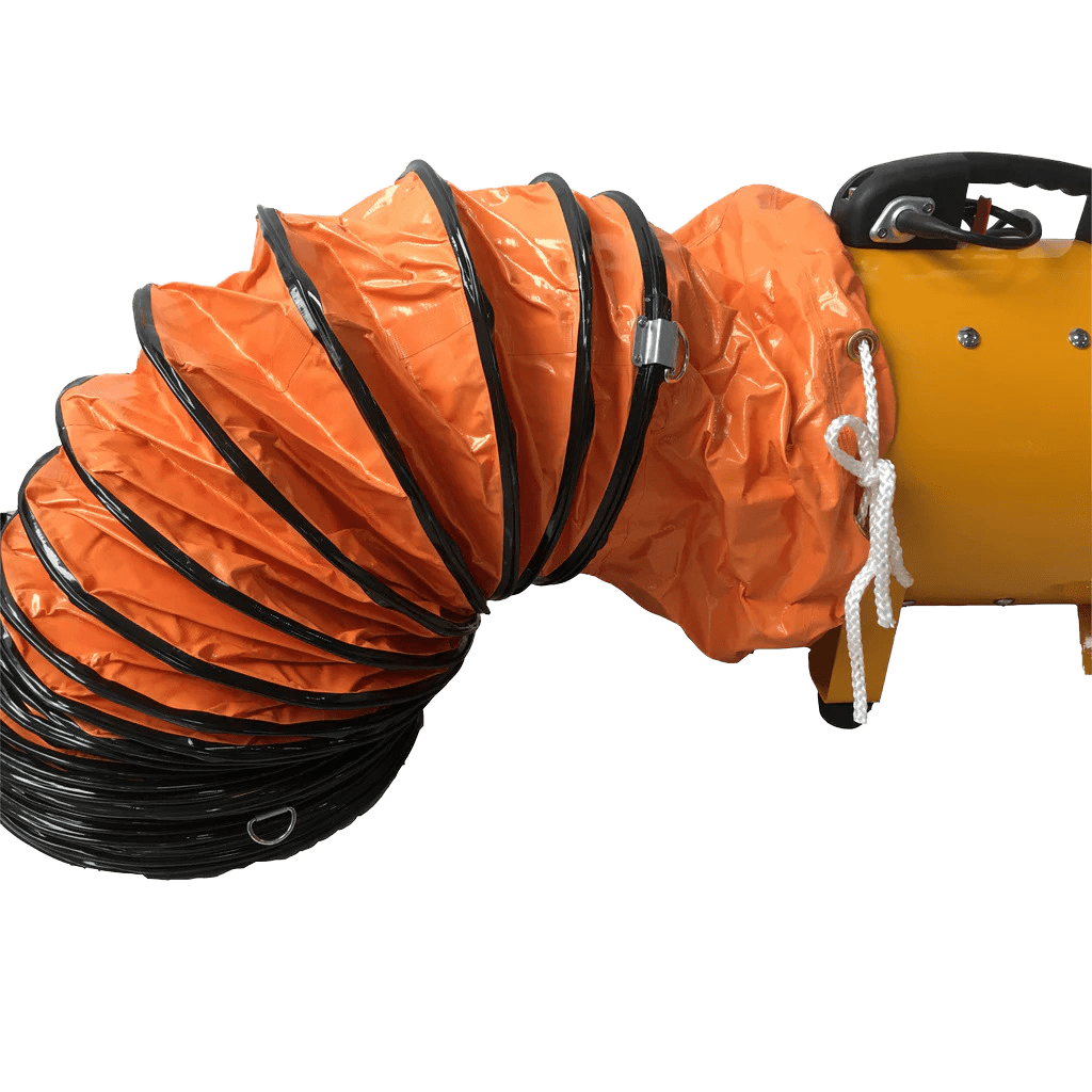 iliving-12-inch-flexible-duct-hose-Ilg8vf12 - hooked up