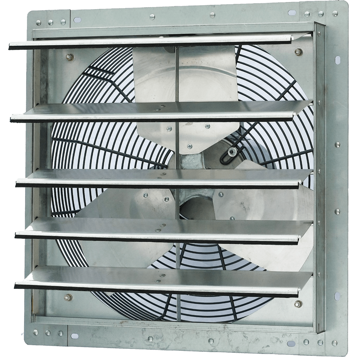 iLiving 18 inch Wall Mounted Shutter Exhaust Fan - Single Speed
