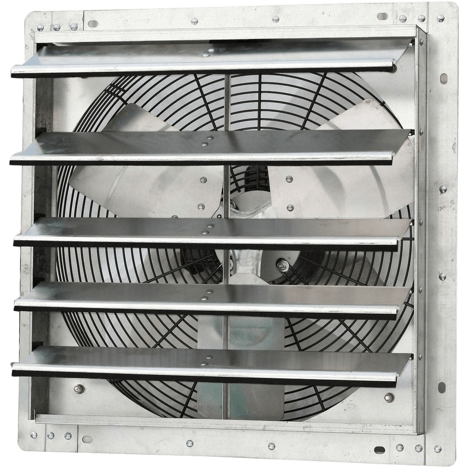 iLiving 18 inch Wall Mounted Shutter Exhaust Fan - Variable Speed