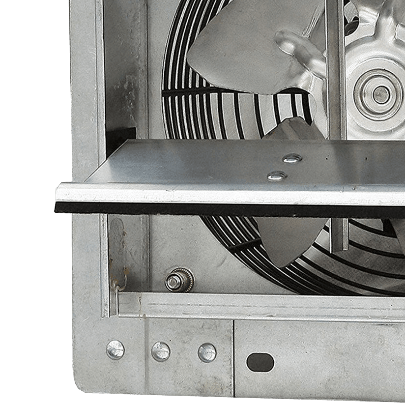 iLiving 7 inch Variable Speed Crawl Space Ventilator Fan - Weather Stripping on Shutter