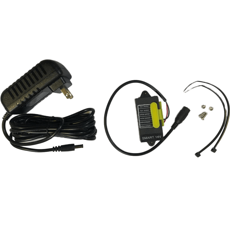 iLiving Non-Stop Day/Night running AC/DC Adapter Kit, for iLiving Hybrid-Ready Solar Fan - main