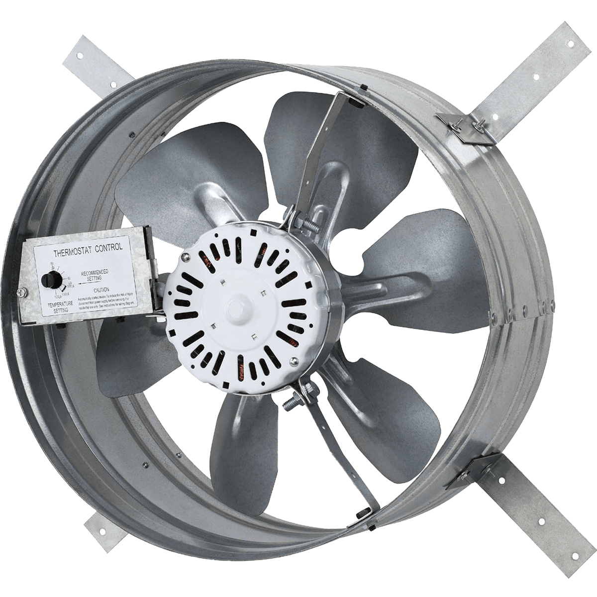 iLiving Automatic Gable Mount Attic Ventilator Fan w/ Adjustable Thermostat