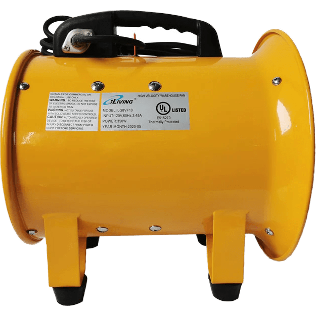 iLiving High Velocity Portable Blower Ventilation Utility Fan - 10 in - side