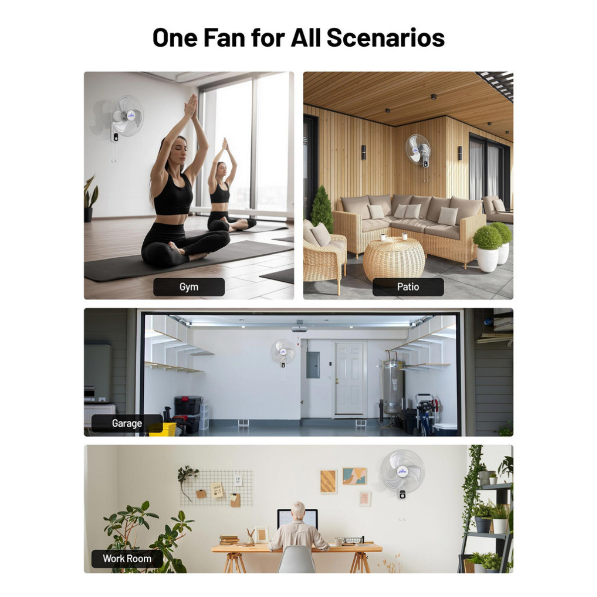 iLiving ILG8IN18X Glow 18-In 3 Speed Oscillating Wall Mount Fan - Infographic 7