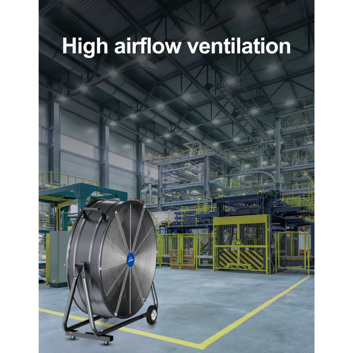 iLiving ILG8MF30-83 30-In 3 Speed 8300 CFM Portable High Velocity Industrial/Commercial Drum Fan - Infographic 4