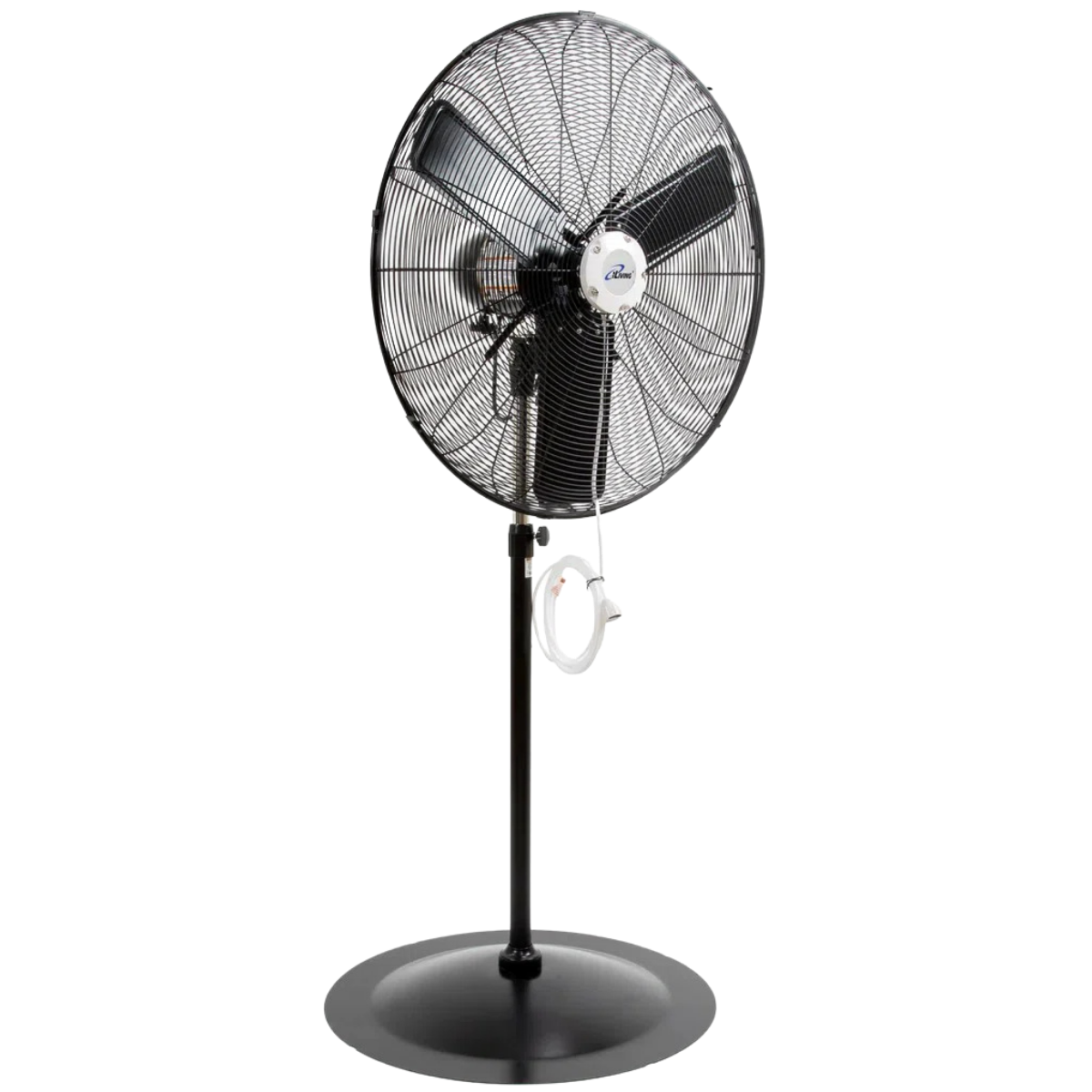 iLiving ILG8P30M 30-In 2 Speed 8400 CFM Adjustable Height Pedestal Outdoor Oscillating Fan with Misting Kit - Angle 1