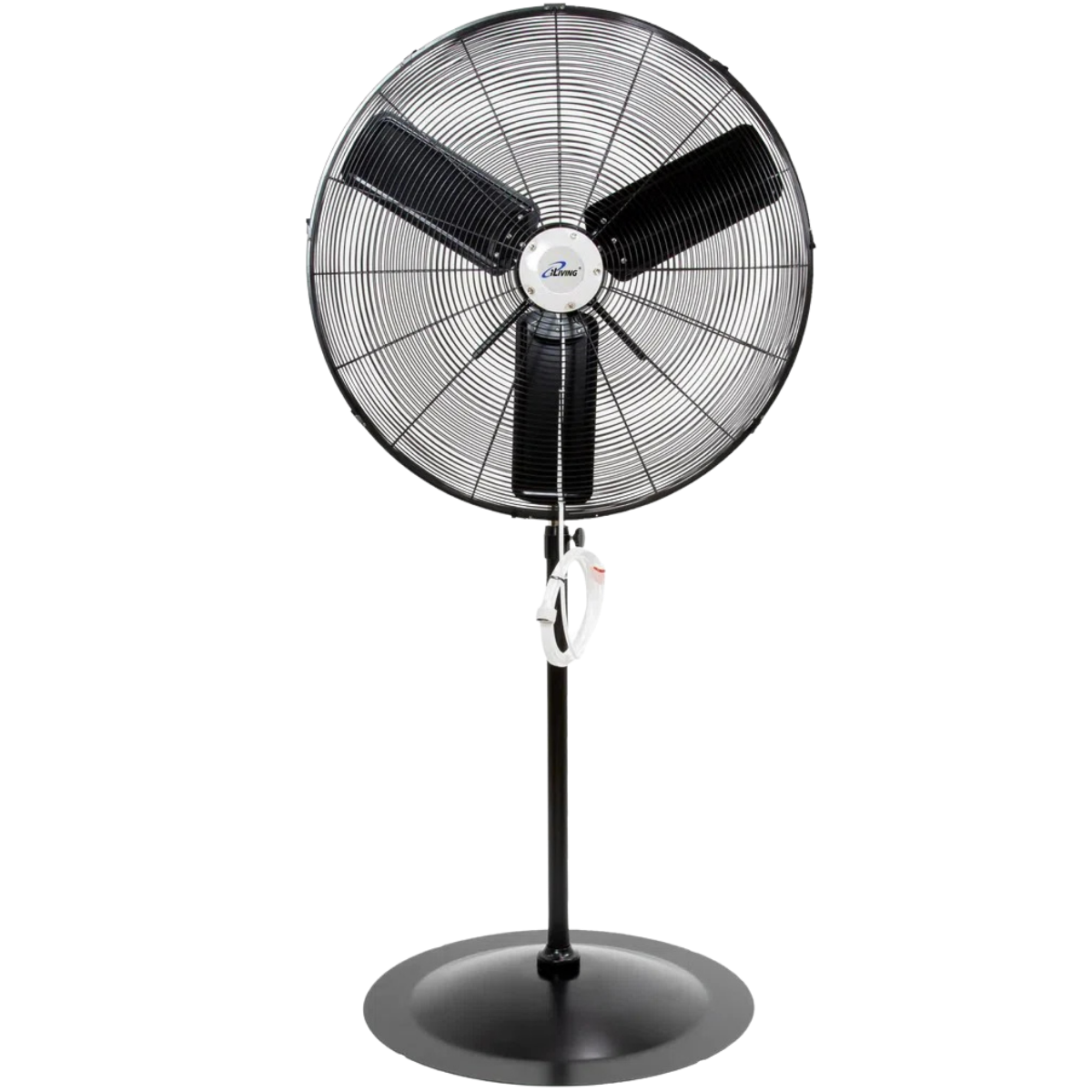 iLiving ILG8P30M 30-In 2 Speed 8400 CFM Adjustable Height Pedestal Outdoor Oscillating Fan with Misting Kit - Main