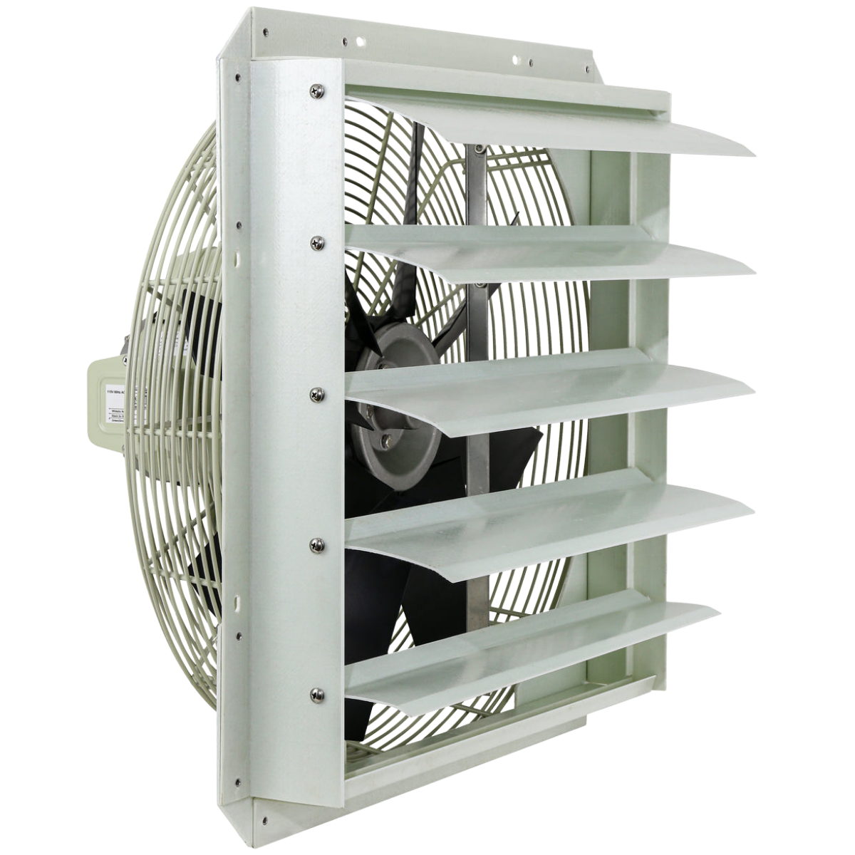iLiving ILG8SFS-CR Corrosion Resistant Single Speed Shutter Exhaust Fan 20-in