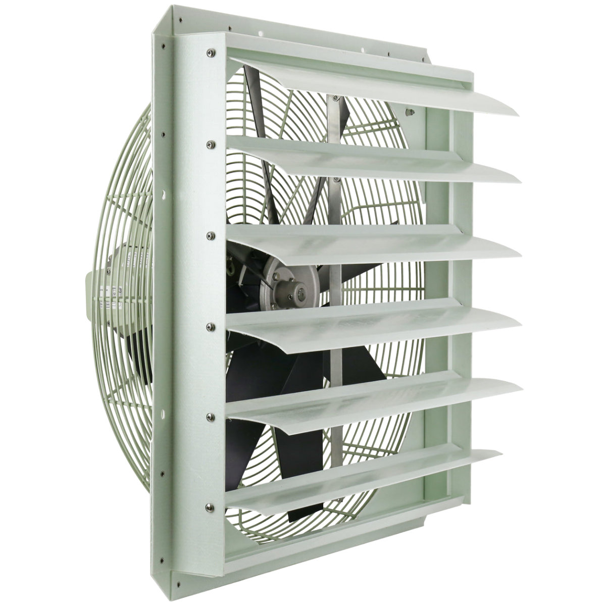 iLiving ILG8SFS-CR Corrosion Resistant Single Speed Shutter Exhaust Fan 24-in