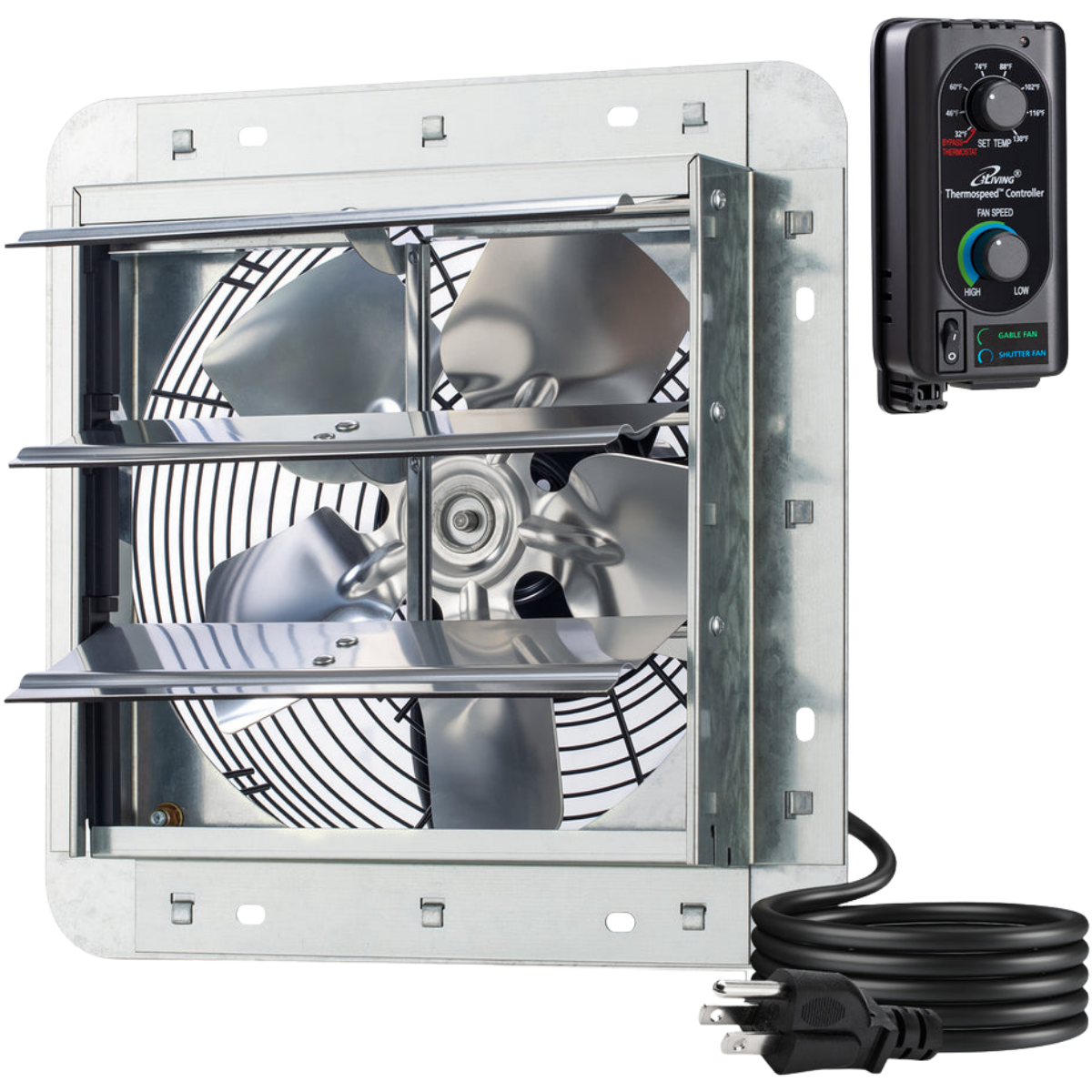 iLiving ILG8SFV-ST Shutter Exhaust Fan 10-in - Main